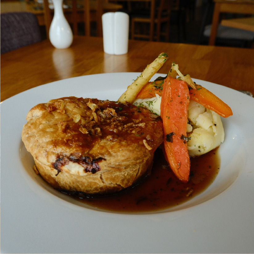 Steak and Ale pie at The Duke William, Haxey